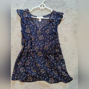 Motherhood Maternity Sheer Floral Shirt xs